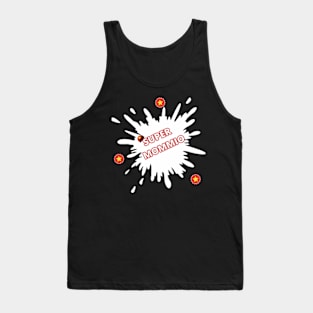 Funny Super Mommio Fitted Tank Top